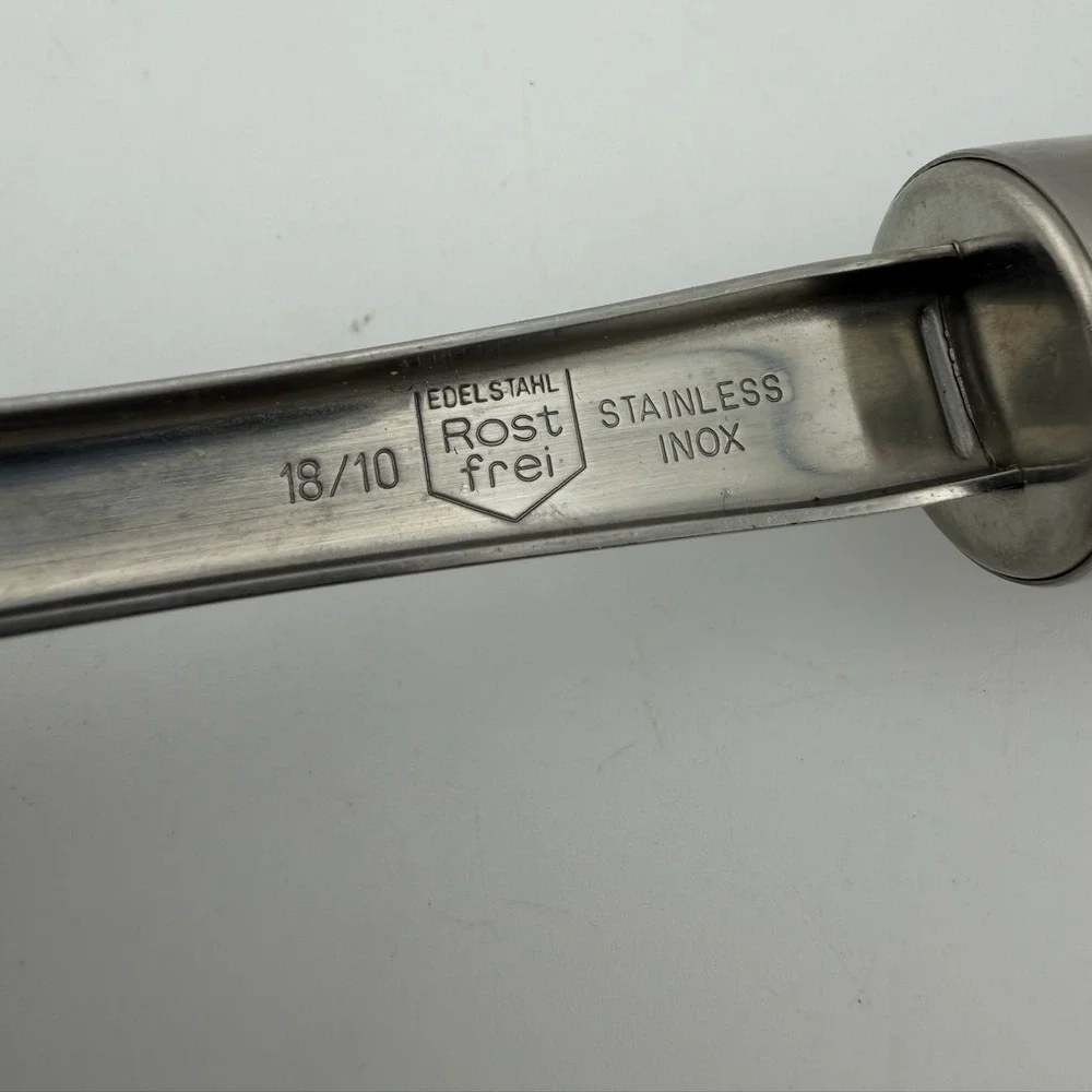 Rostfrei Soup Ladle Silver Tone 18/10 Stainless Steel German Kitchen Tool